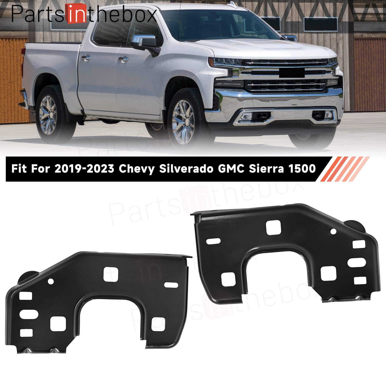 Bumper Bracket Retainer For Chevy Silverado/GMC Sierra 1500 19-23 Set of 2 LH+RH