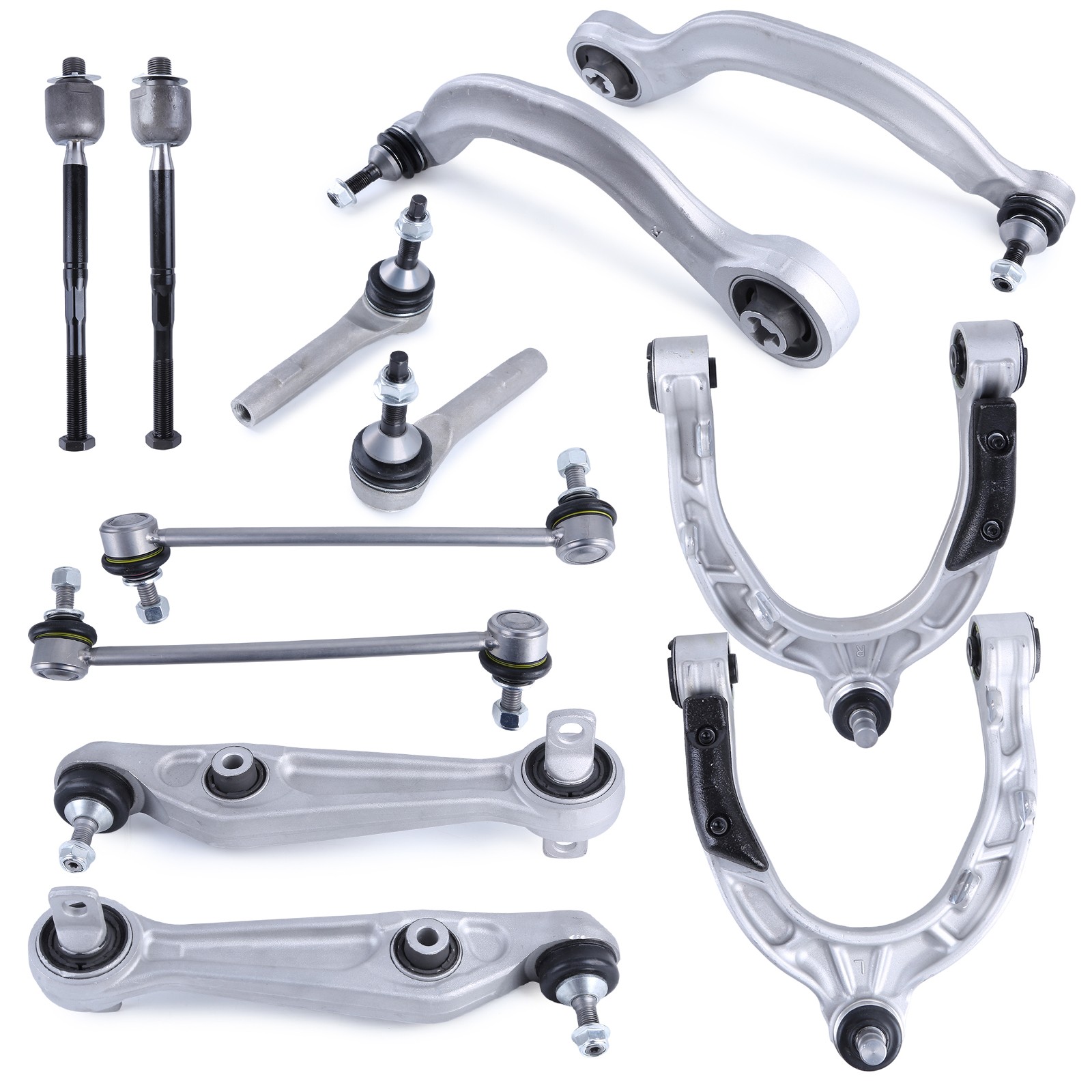 12Pcs Front Control Arm w/ Ball Joint Suspension Kit for 2017-2021 Tesla Model 3