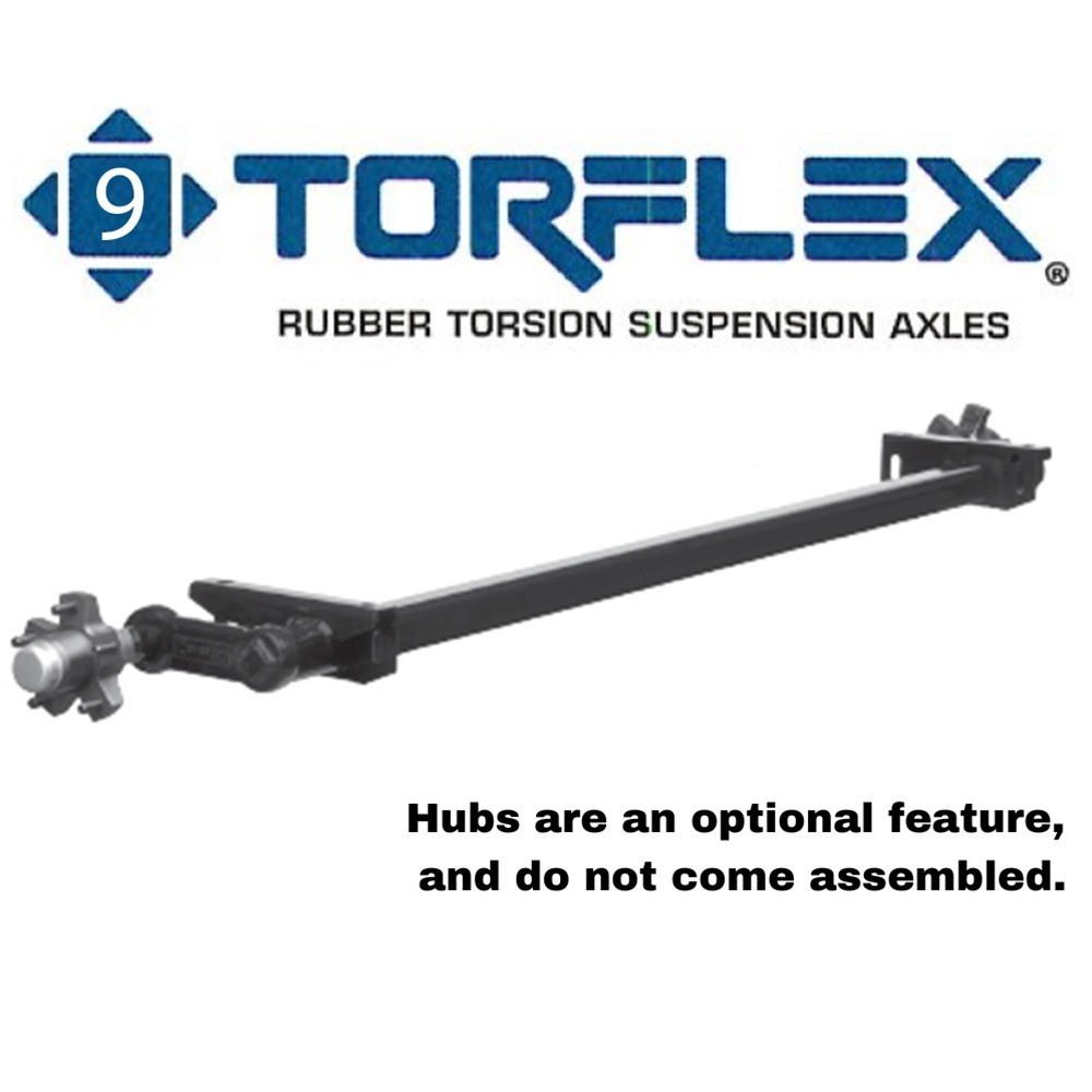 Dexter 2000 lb Torsion Suspension Trailer Axle Beam 77″ HF 63″OB 10° Down