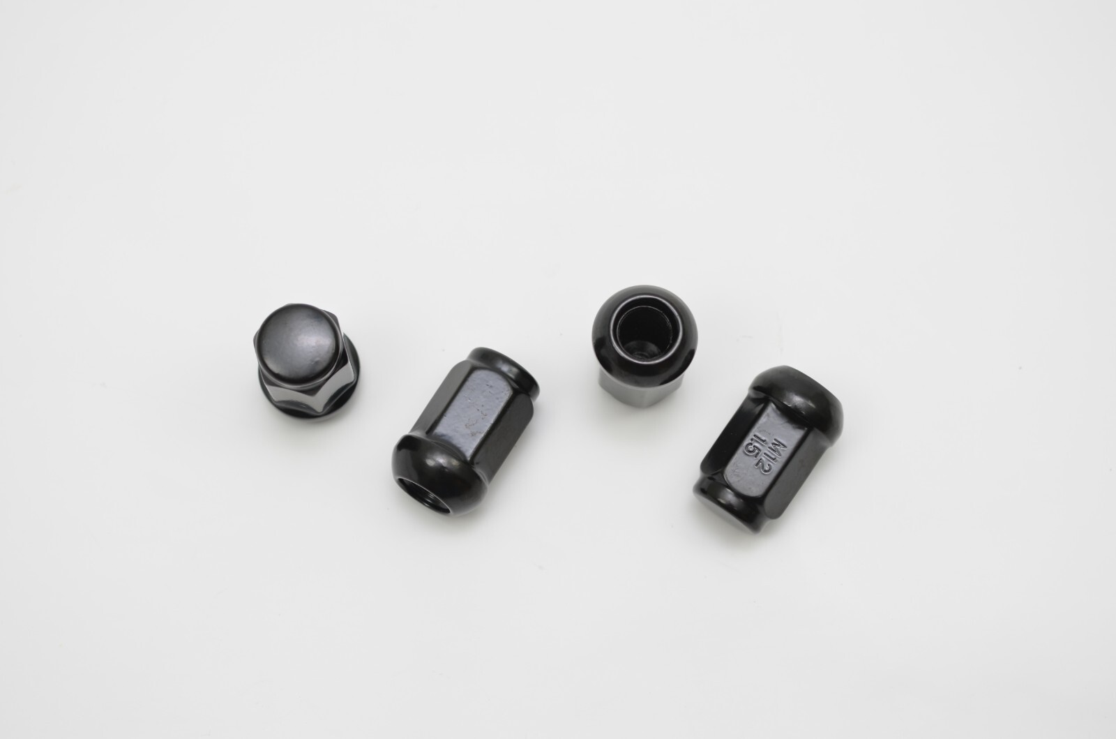 1320 Steel Ball seat lug nuts 12×1.5 Black color 35mm length 20pcs