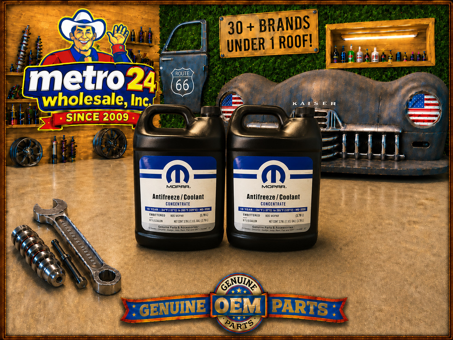 (2) Mopar ANTIFREEZE COOLANT Genuine 68163848AB – same as dealer