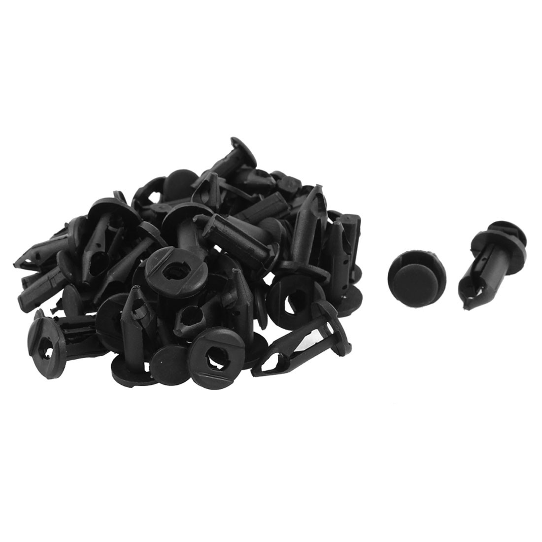 10mm x 8mm Plastic Rivet Fastener Fender Car Bumper Push Clip 30pcs