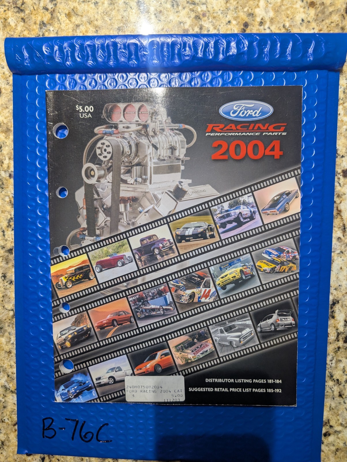 2004 Ford Motor Co. Racing Performance Parts Equipment Catalog Book M-0750-A2004