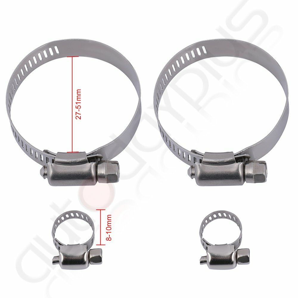 Aluminum Radiator For 06-07 Mercedes-Benz C280 with 2pcs 8-10mm 27-51mm Clamps