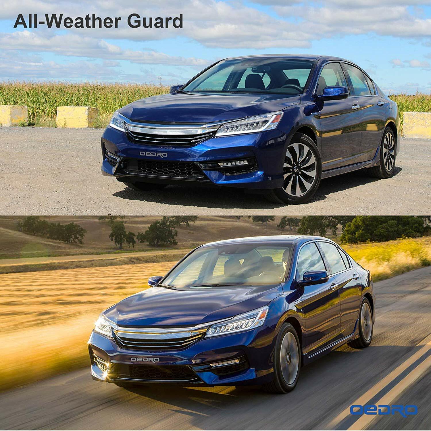 OEDRO Floor Mats Liners for 2013-2017 Honda Accord Sedans Black TPE All Weather