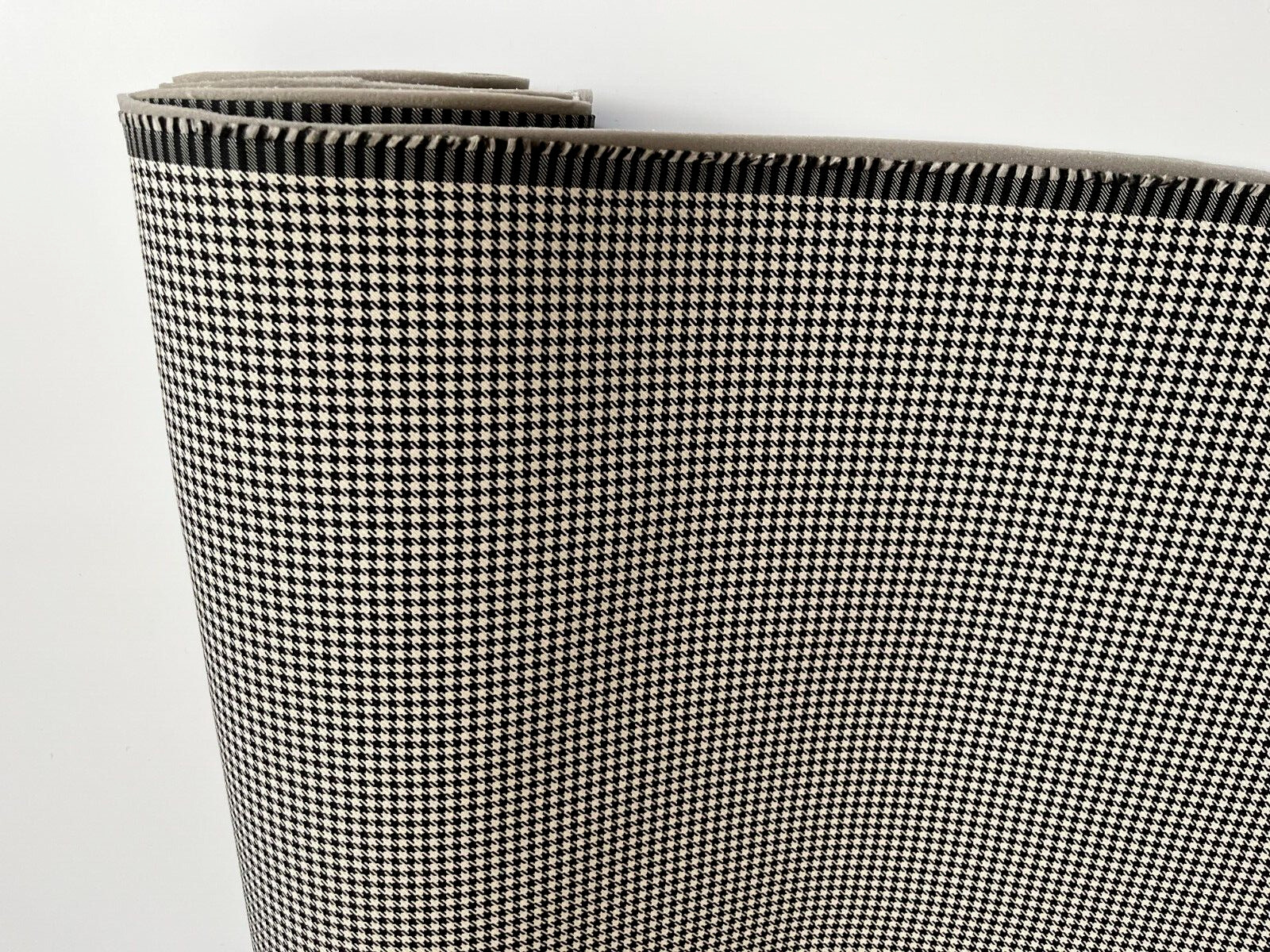NEW for PORSCHE Pepita Seating Fabric Car Upholstery Black/White Houndstooth