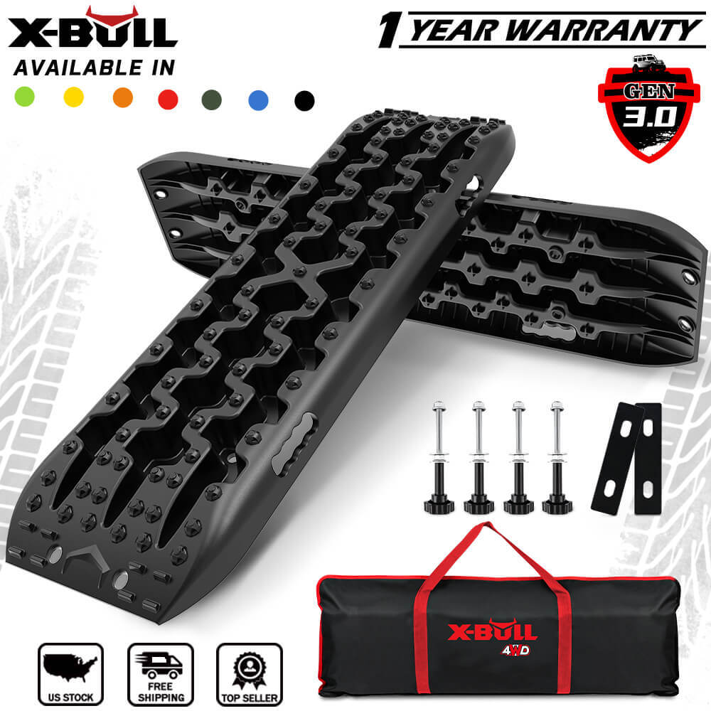X-BULL Traction boards Recovery Tracks 2PCS recovery boards Sand Snow Mud 4WD