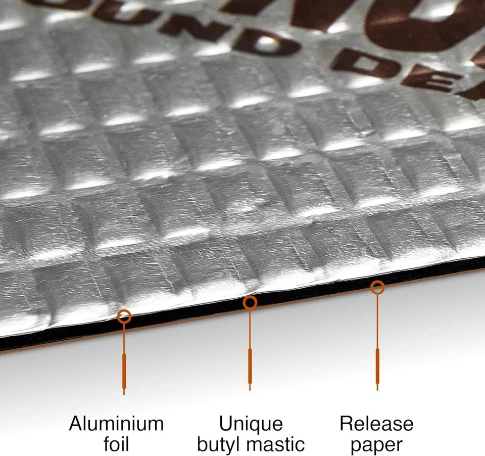 KILMAT 80 mil 36 sqft Car Sound Deadening Mat Butyl Automotive Sound Deadener Au