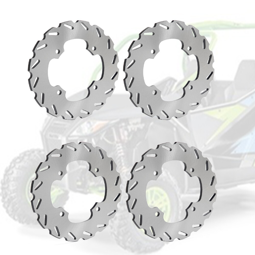 4x Front Rear Brake Discs Rotors For Arctic Cat Wildcat Trail 700 2014 2015-2020