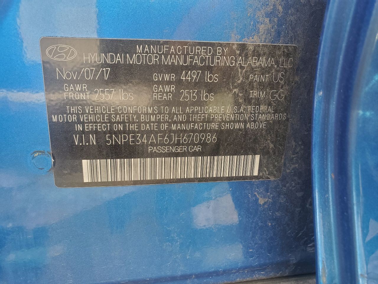 HYUNDAI SONATA 2018-2019 STEERING COLUMN FLOOR SHIFT OEM
