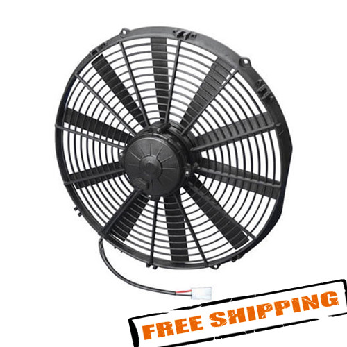 SPAL 30102047 16.00″ High Performance Pusher Fan with Straight Blades, 12V