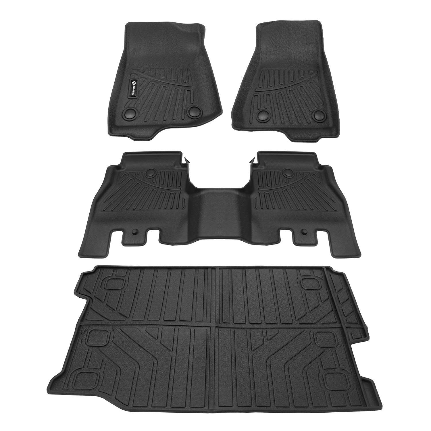 4Pcs Floor Mats & Cargo Liners for 2018-2026 Jeep Wrangler JL Unlimited 4-Door