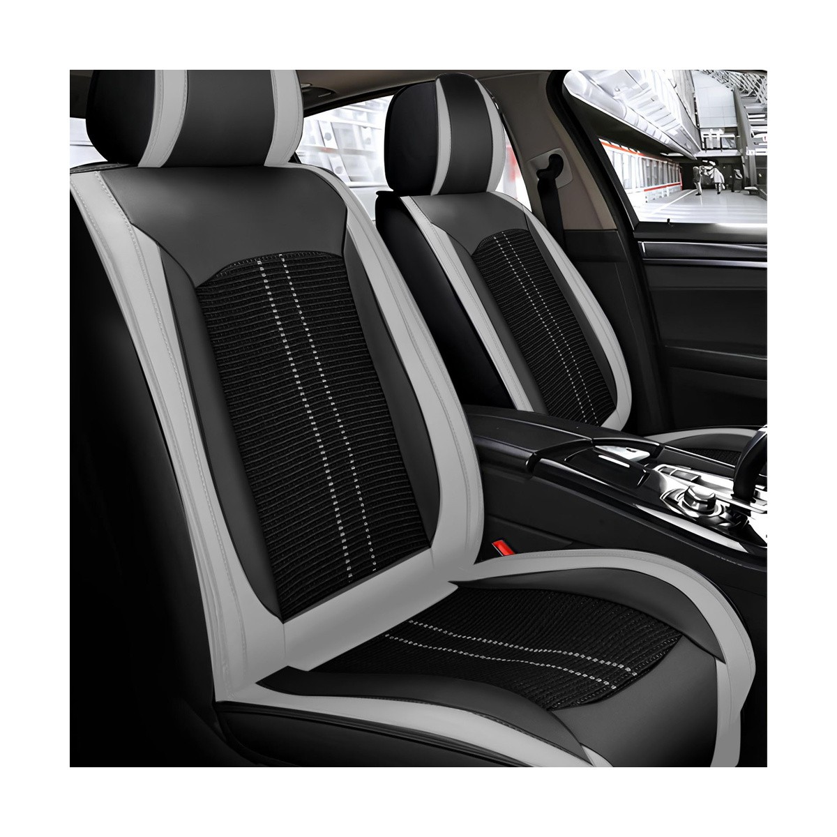 Seat Covers for Toyota Tacoma 1993-2022 Front Rear Bucket With Headrest