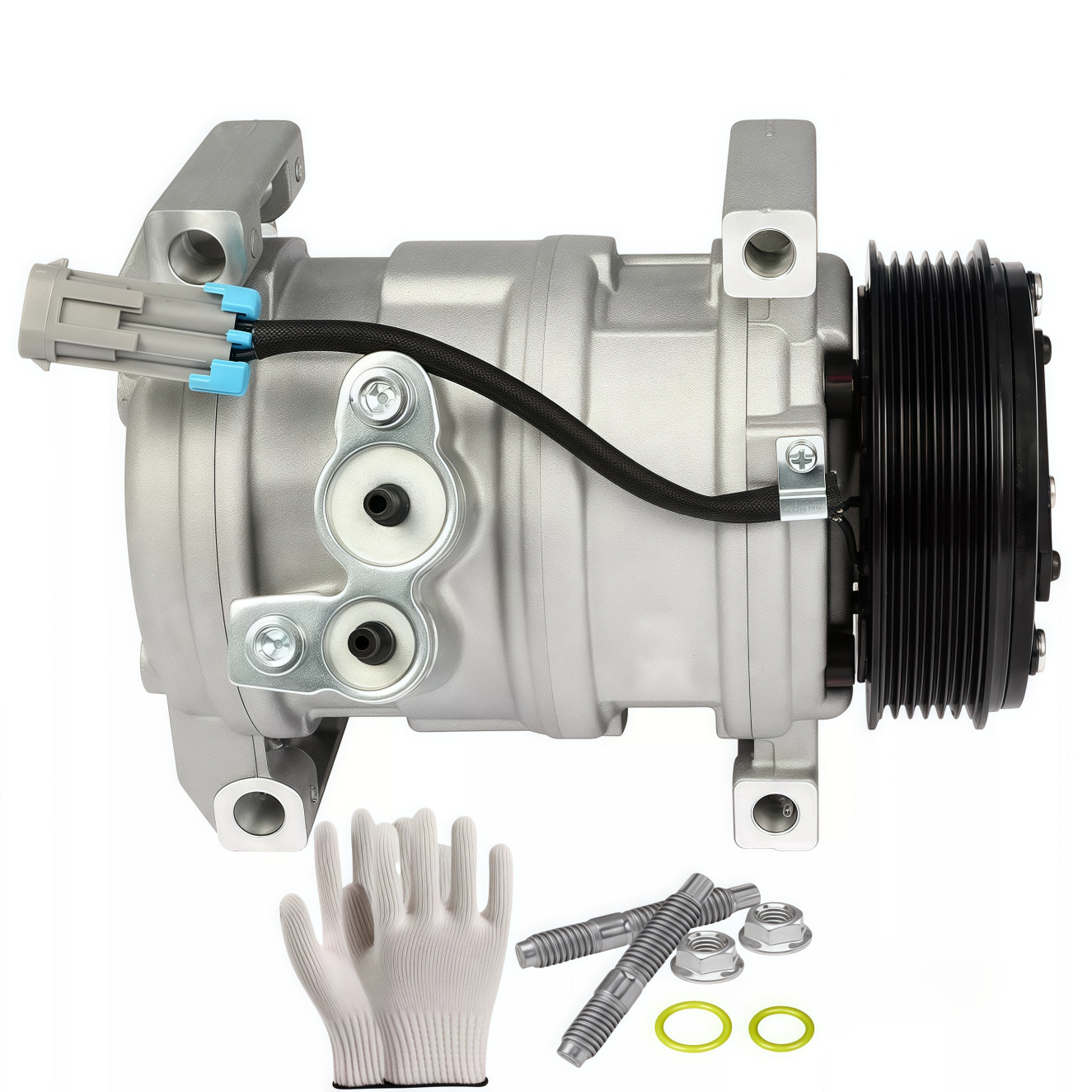 AC A/C Compressor For Chevrolet Silverado1500 2500 HD 3500 HD 03-2010 4.3L 6.6L