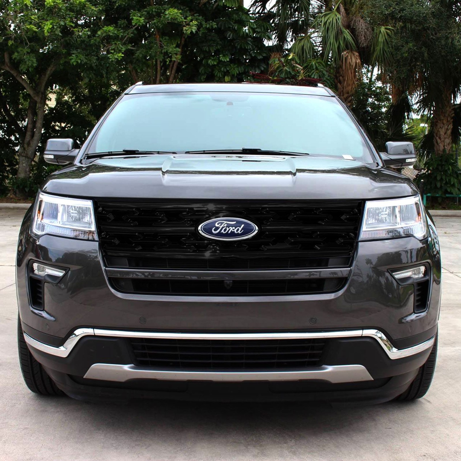 Patented Overlay Black Grille fits 18-19 Ford Explorer XLT/LTD