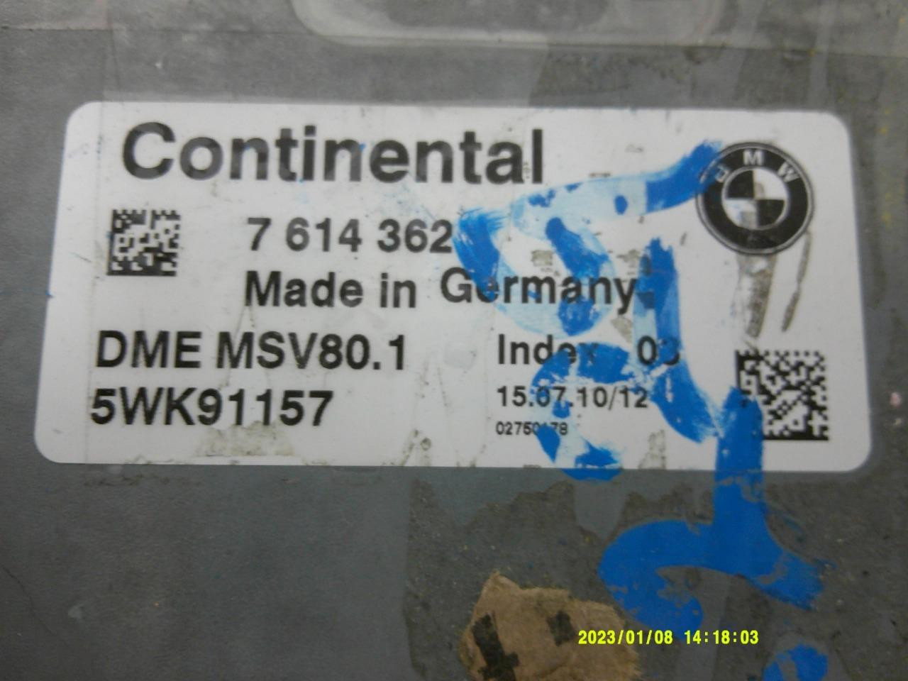 ENGINE COMPUTER BMW 128I 328I 2011 2012 2013 7614362 PCM ECM ECU OEM