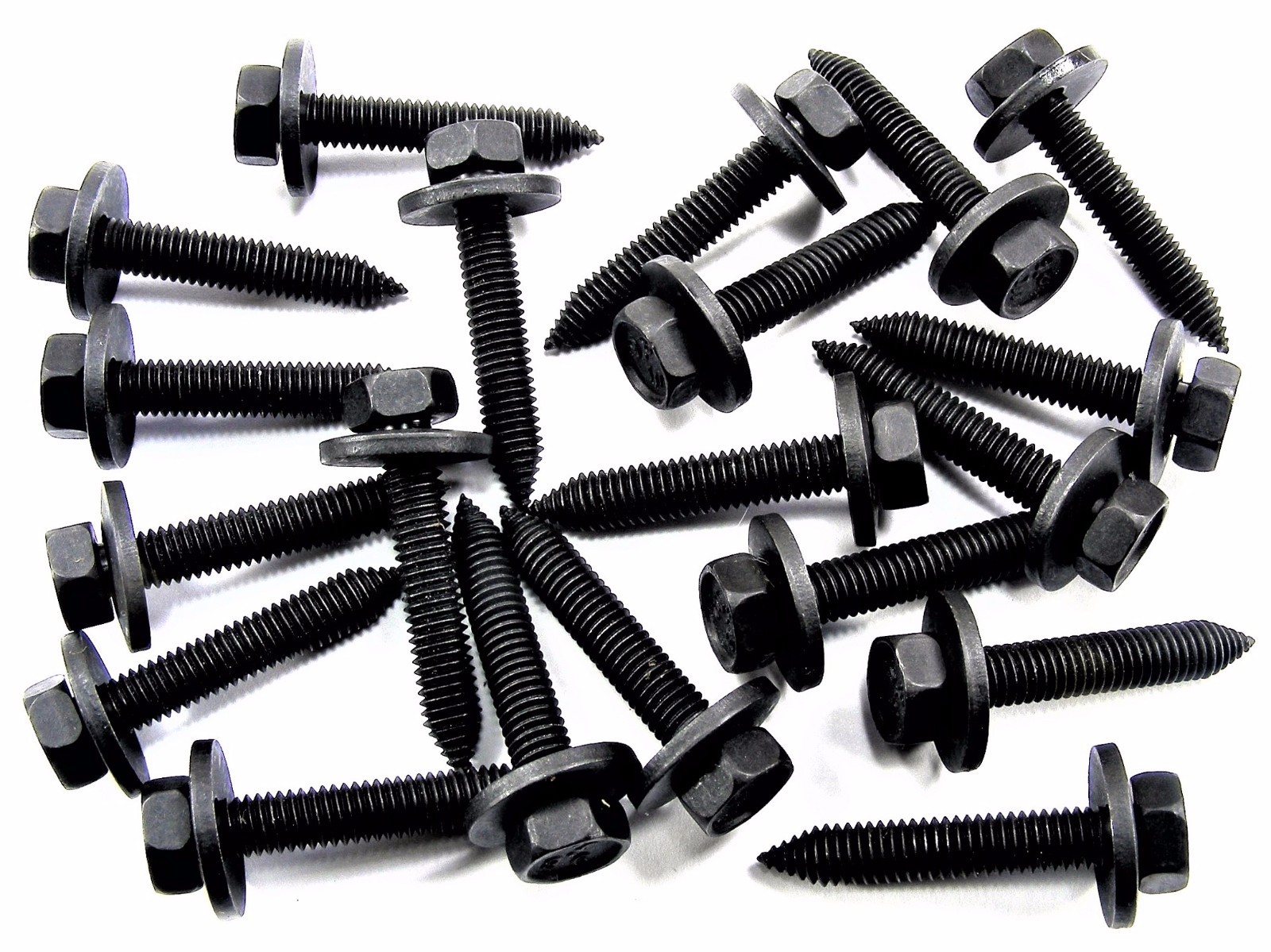 Kia Body Bolts- M6-1.0 x 35mm Long- 10mm Hex- 17mm Washer- 20 bolts- #162