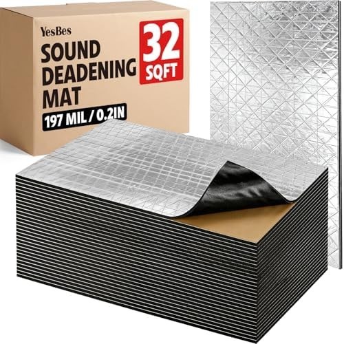 KILMAT 197mil 32 sqft Car Sound Deadening Mat Butyl Automotive Sound Deadener Au