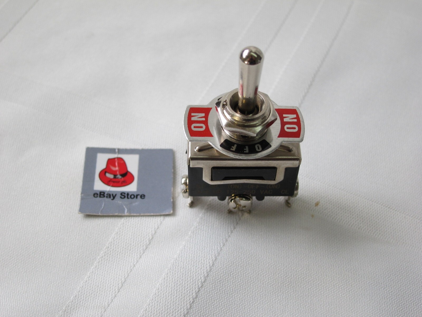 Lowrider Hydraulics Toggle Switch single 3 prongs, with (on)-off-(on) sign, air