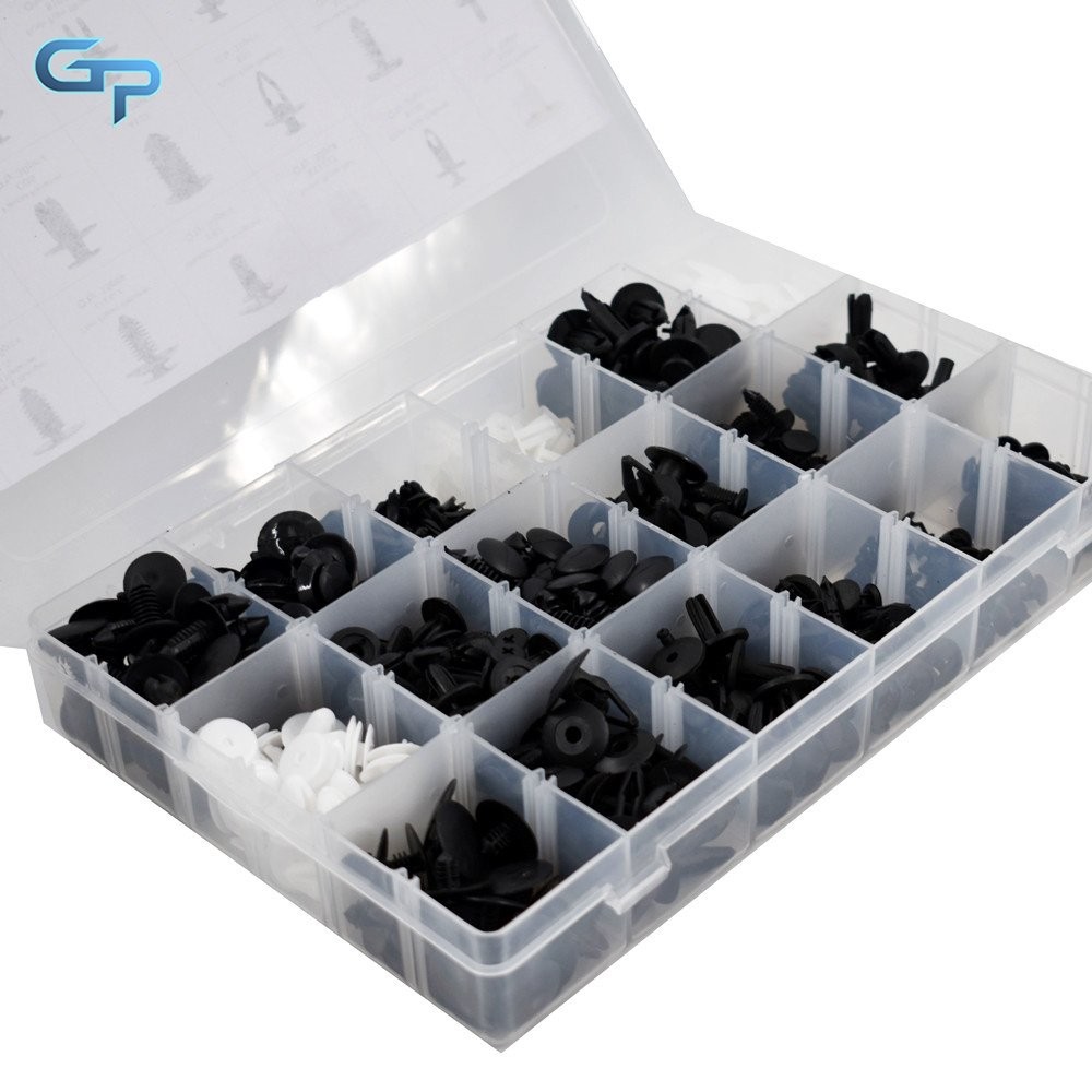 415 Pcs Auto Retainer Clips Car Fasteners Kit Set Push Pin Plastic Rivets bumper