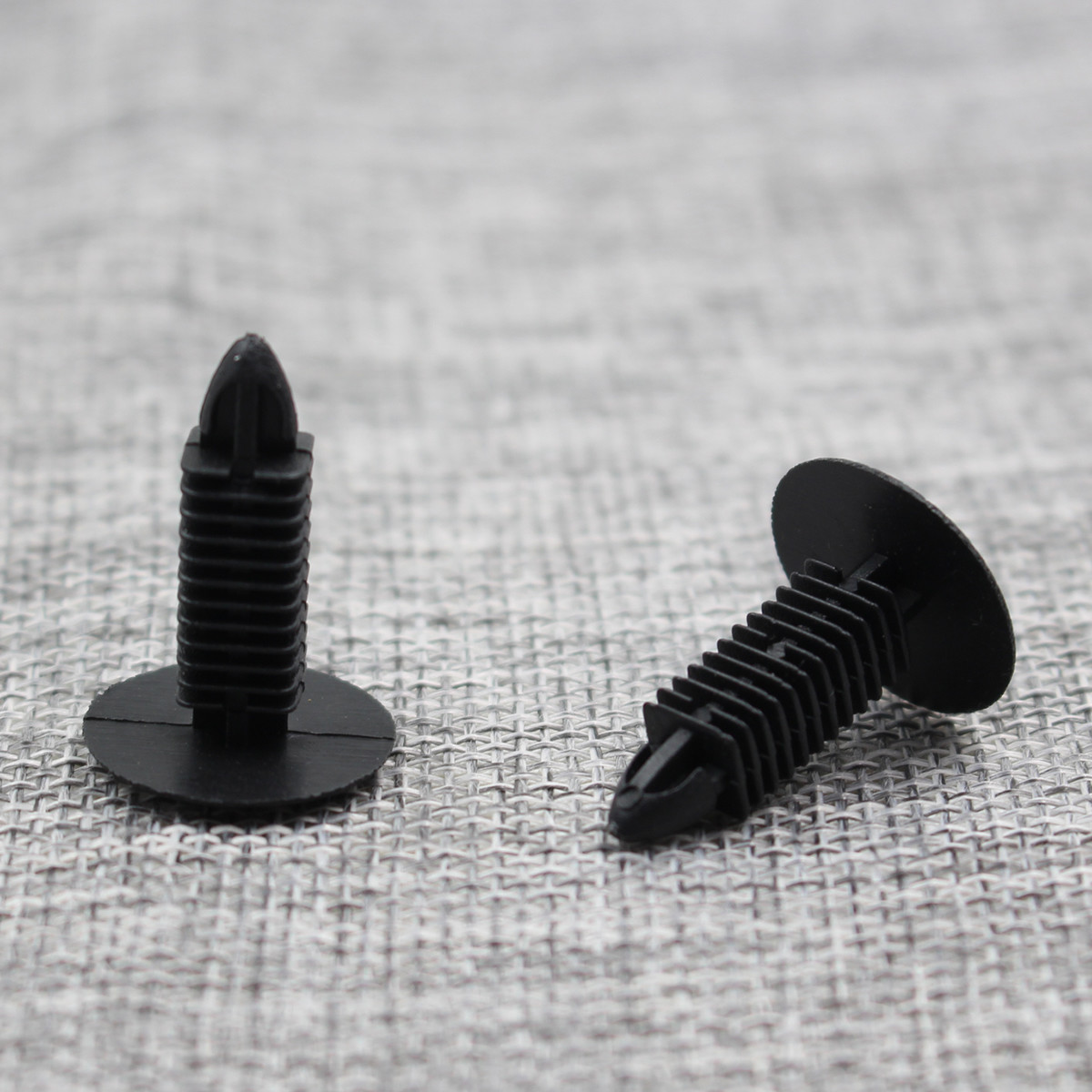 100 Pieces Auto Car Black Plastic Rivets Fastener Door Clips For 7mm Hole Parts