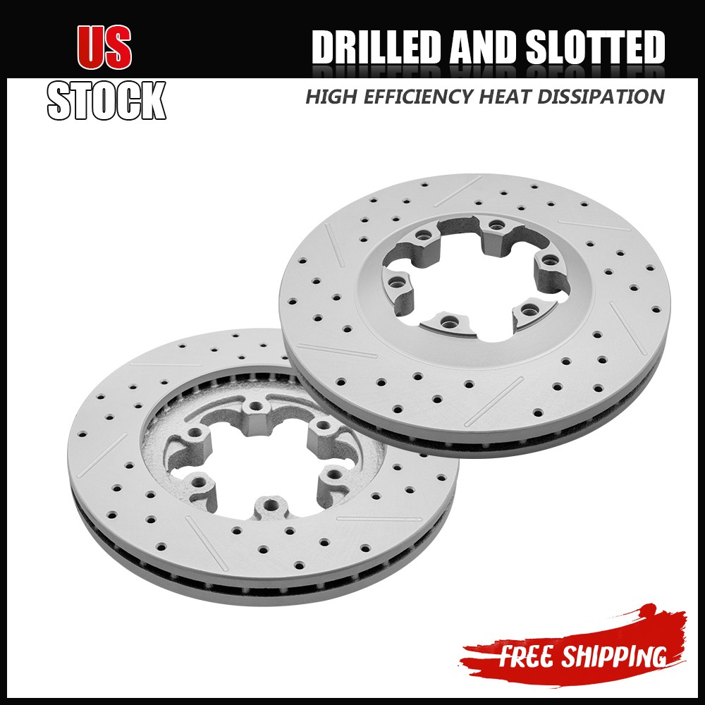 2x Front Brake Rotors for Buick Allure Lacrosse Pontiac Grand Prix Saturn Relay