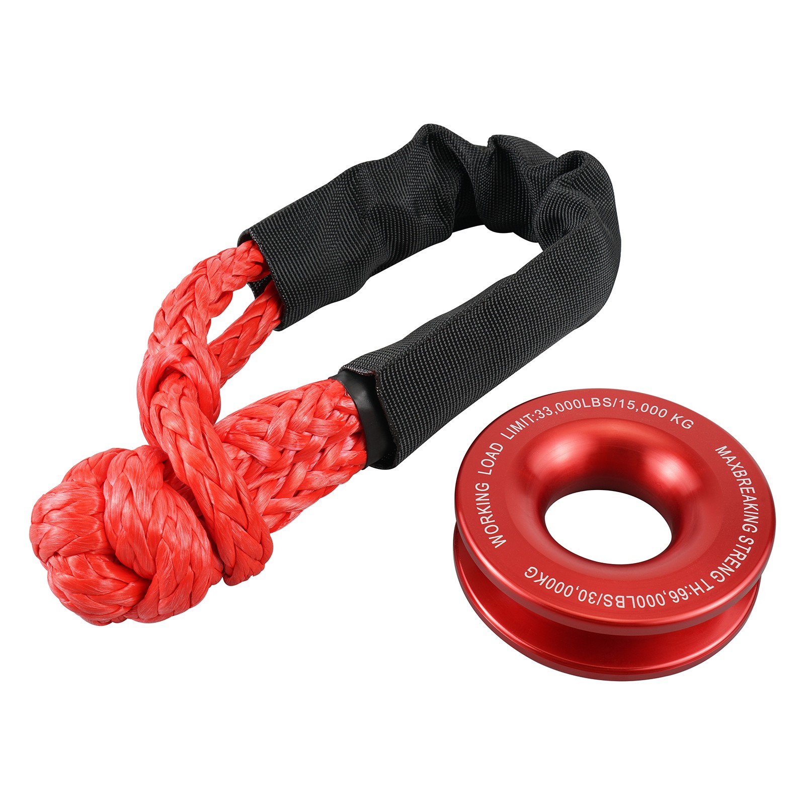 Soft Shackle Recovery Ring Pulley Soft Shackle Winch Rope For Truck ATV UTV SXS