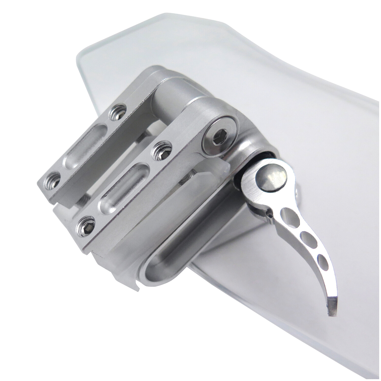 Adjustable Clip On Windshield Extension Spoiler Wind Deflector For Motorcycle