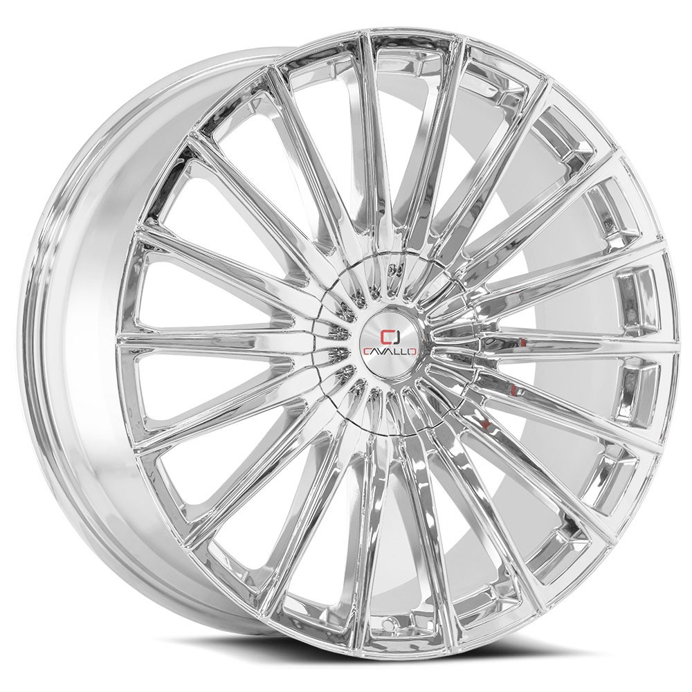 Cavallo CLV-34 20×8.5 5×112 5×114.3 +35 Cb 74.1 Nano Chrome