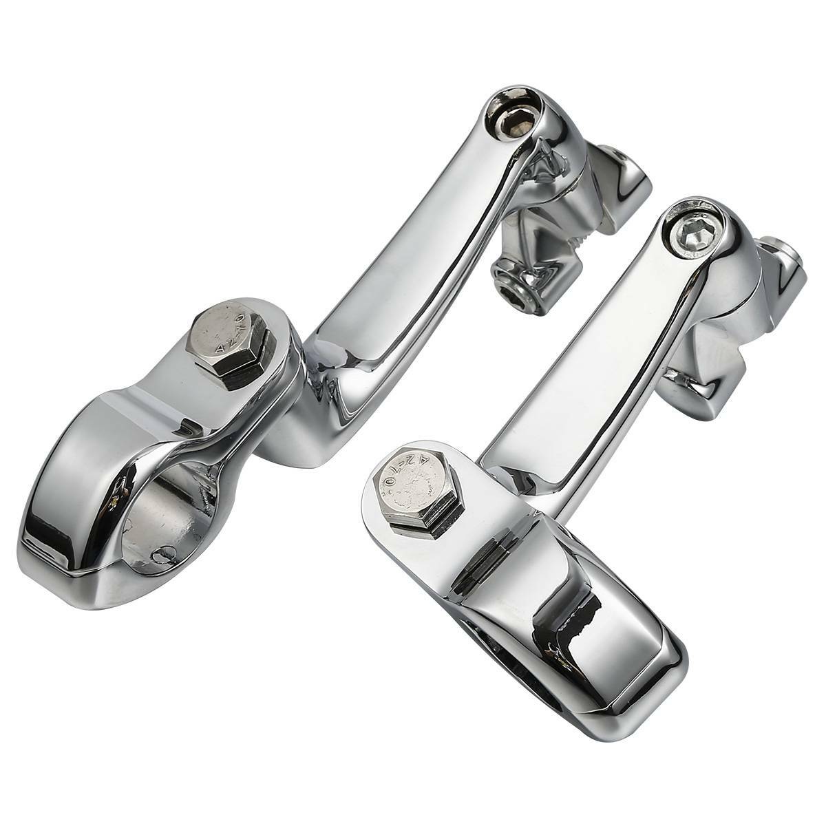 1 1/4″ Adjustable Engine Guard Highway Foot pegs Mount Fit For Harley Road Glide