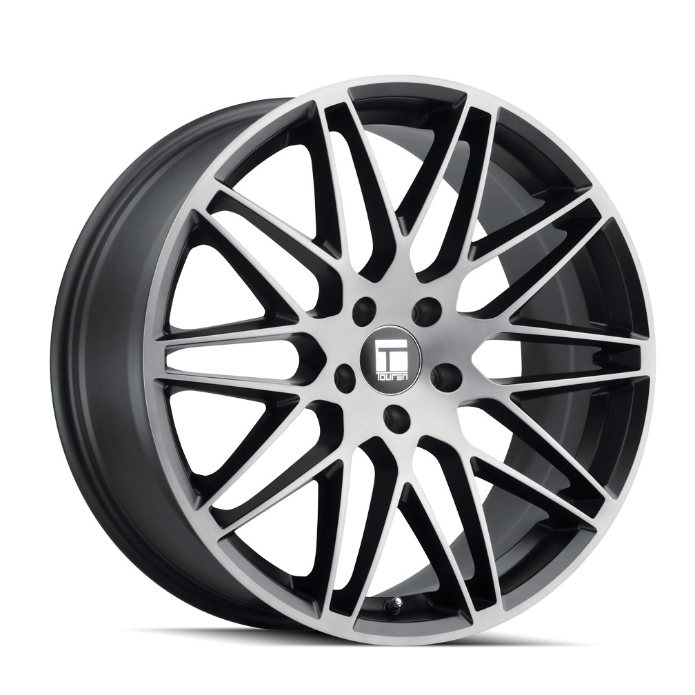 18×8 Touren TR75 Brushed Matte Black W/Dark Tint Wheel 5×120 (40mm)