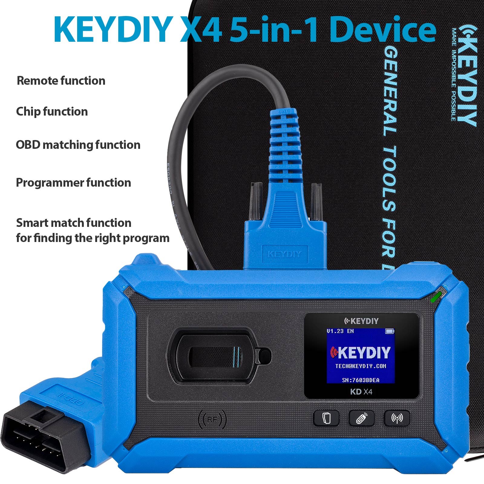 KEYDIY X4 KD-X4 Universal Key Recognition/ Generation/ Copying/Progarmming tool