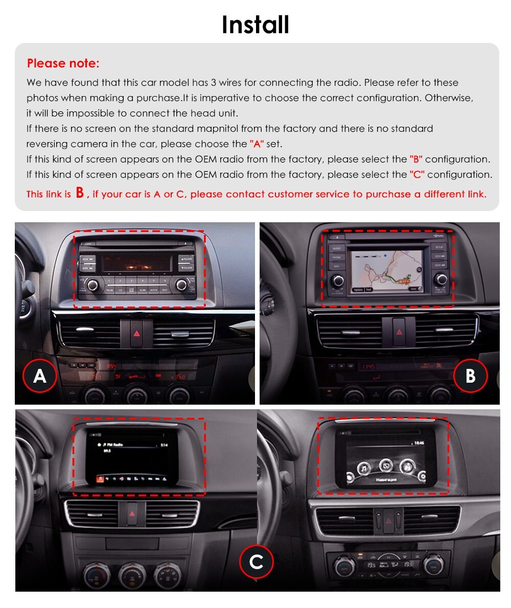 8Core Android 14 For Mazda CX5 CX-5 2012-2015 CarPlay Car Stereo Radio GPS DSP