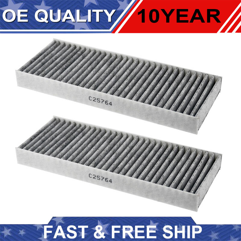 Cabin A/C Air Filter Set For 2005-12 Nissan Pathfinder 2005-15 Xterra Frontier