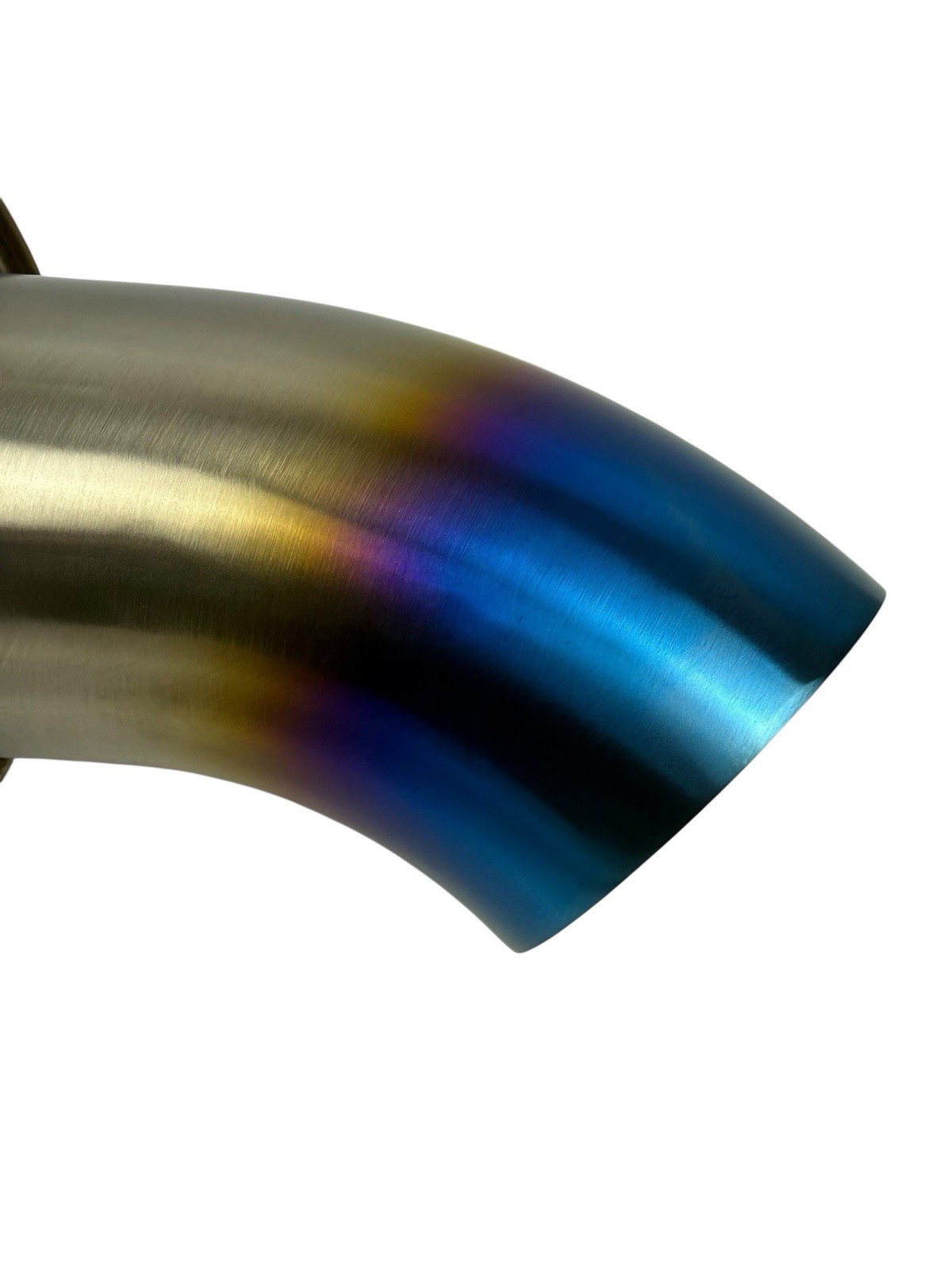 Turn Down Dolphin Muffler Stainless Steel Universal Inlet 3″ Outlet Burnt 304 SS
