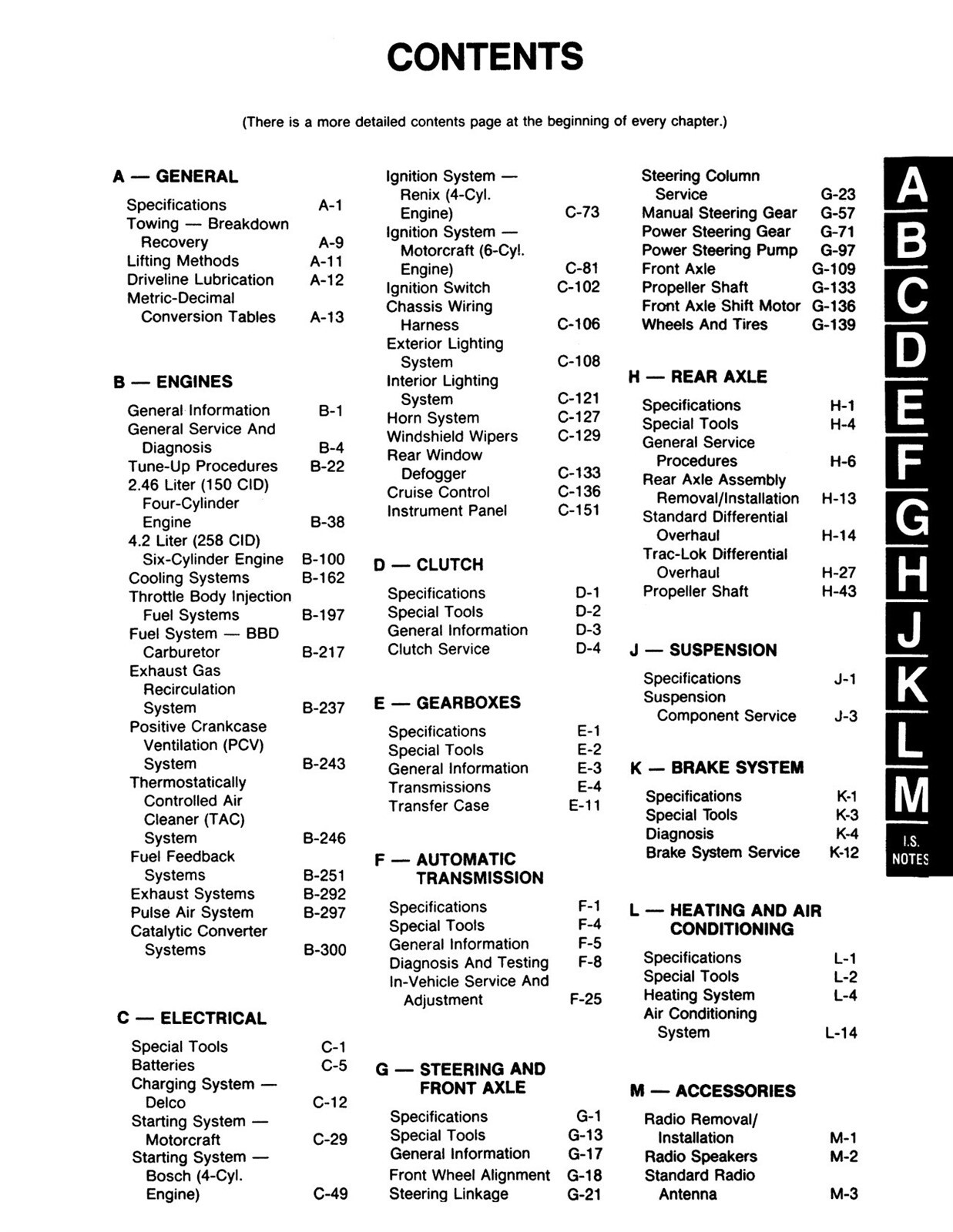 1987 – 1988 Jeep Wrangler / YJ Service Workshop Manual – M.R. 279