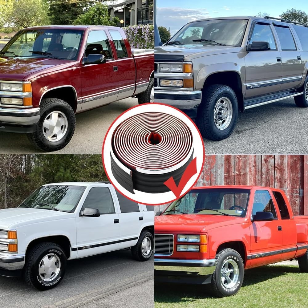 13FT Chrome Body Side Molding Trims for 1999-2007 Chevy Silverado 1500 2500 3500