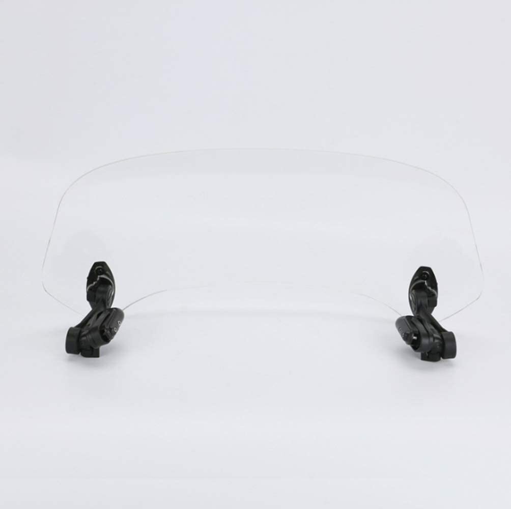 Adjustable Windshield Clip On Extension Spoiler Wind Deflector For Motorcycle