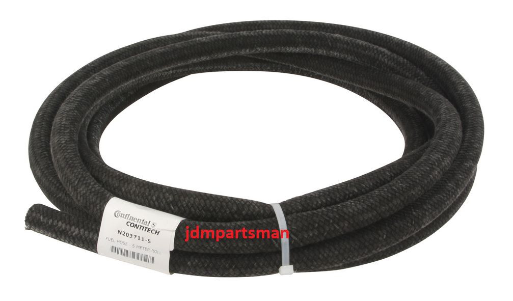 14mm ID Cloth Braided Fuel & Breather Hose Made in Germany 2 Feet #FH14x2.5