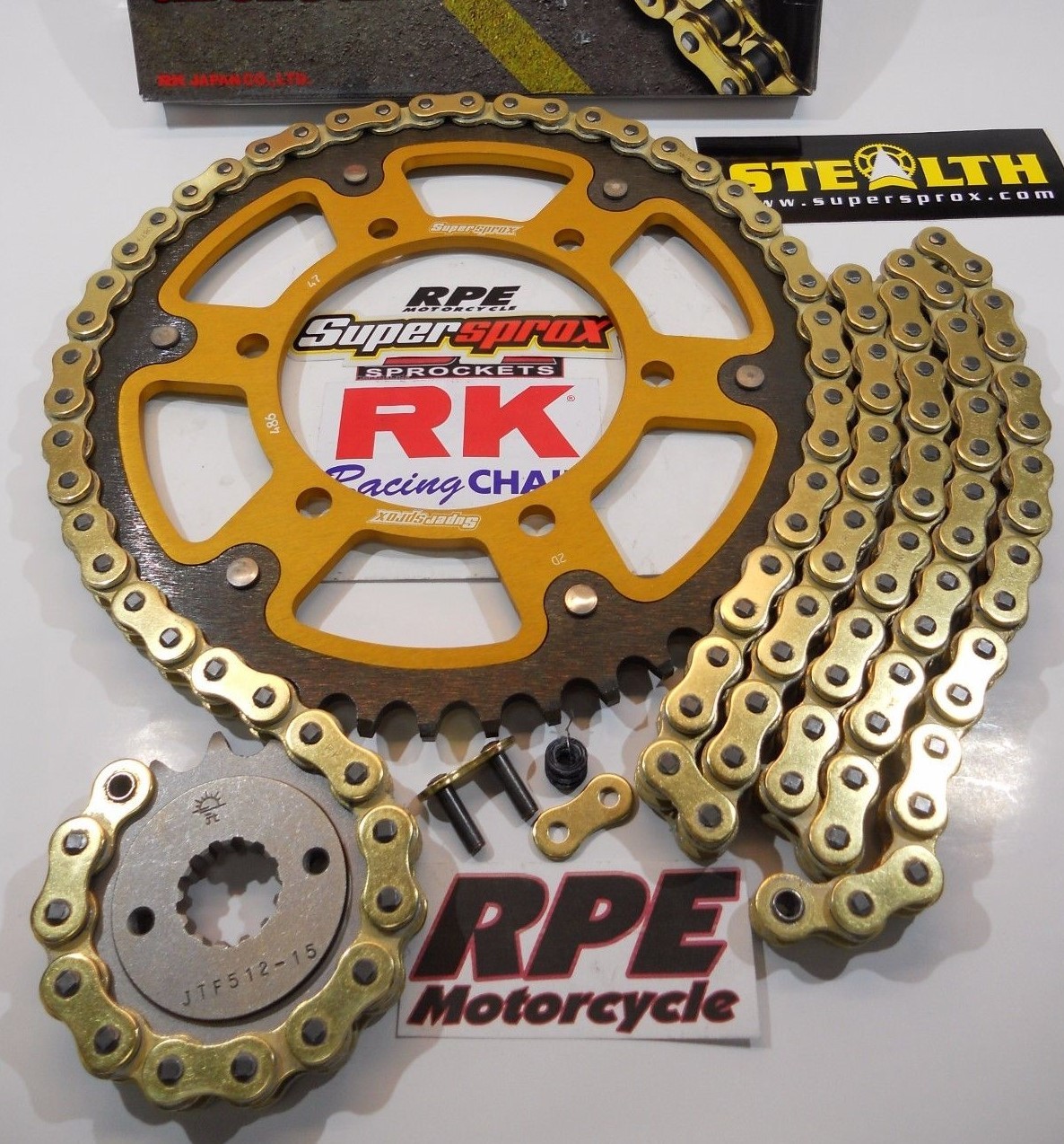 2006-2008 Yamaha YZF-R1 RK GXW Gold 530 SuperSprox FWY Chain and Sprockets Kit