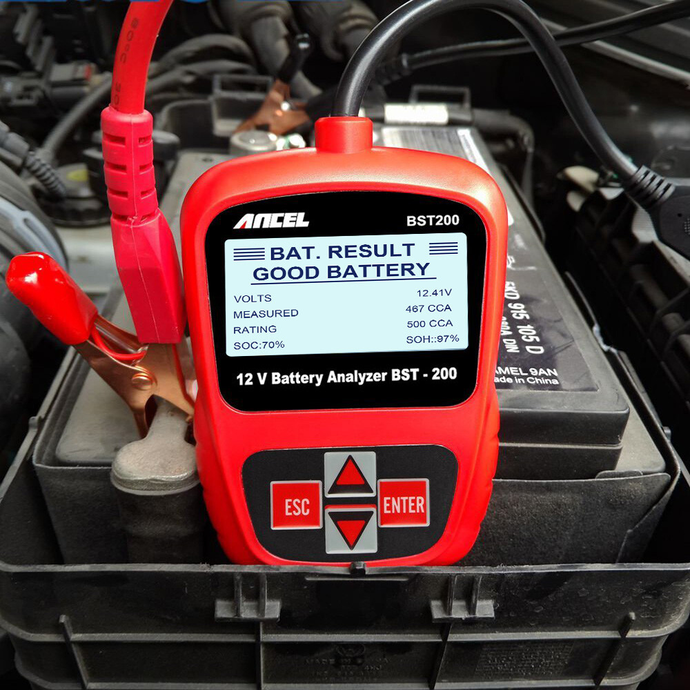 ANCEL BST200 Car Battery Tester Bad Cell Load Test Digital Analyzer Tester Tool
