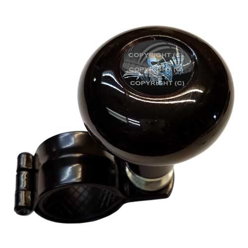 Black Steering Wheel Suicide Spinner Handle Knob Car Truck Skeleton Skull FU FGR