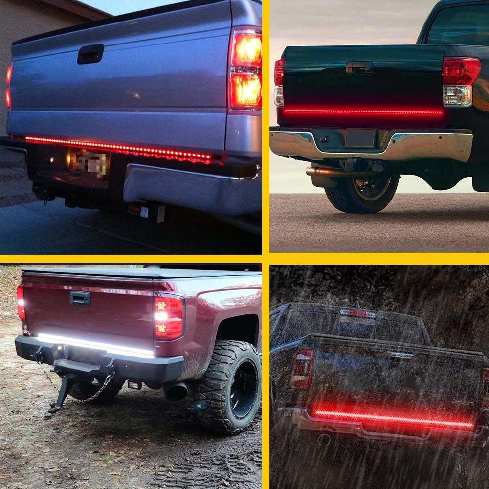 60″ LED Waterproof Tailgate Light Bar Truck Brake Reverse Turn Signal Strip Lamp