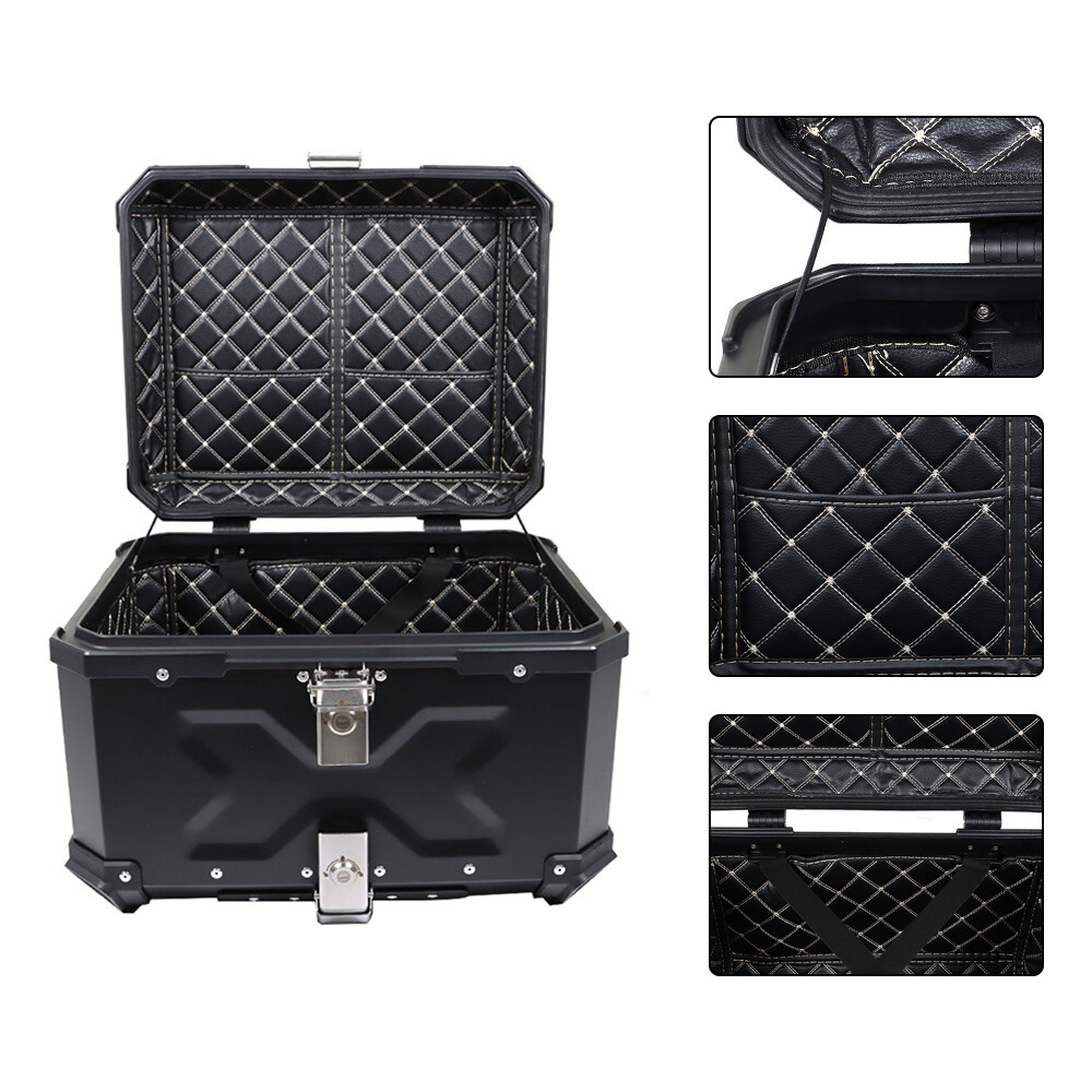 22L/45L/55L/65L Aluminum Motorcycle Trunk Tour Tail Box Luggage Storage Top Case