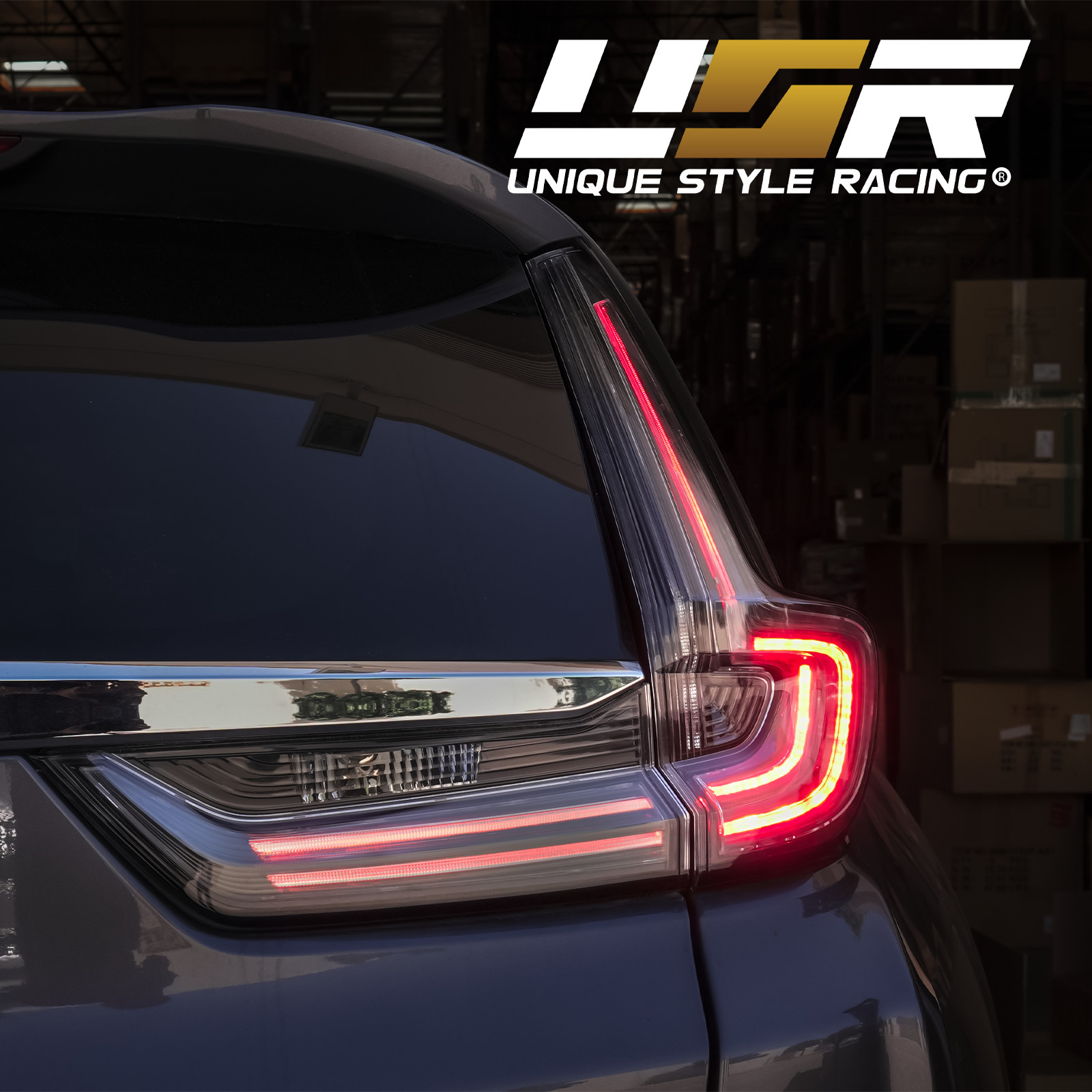 BLACK / CLEAR Rear 4 Pieces UPGRADE Tail Light For 2017-2022 Honda CRV CR-V