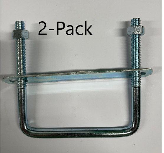 SQUARE U-BOLT (2-PACK) ZINC 3/8″ X 4″ X 4″ FREE SHIPPING