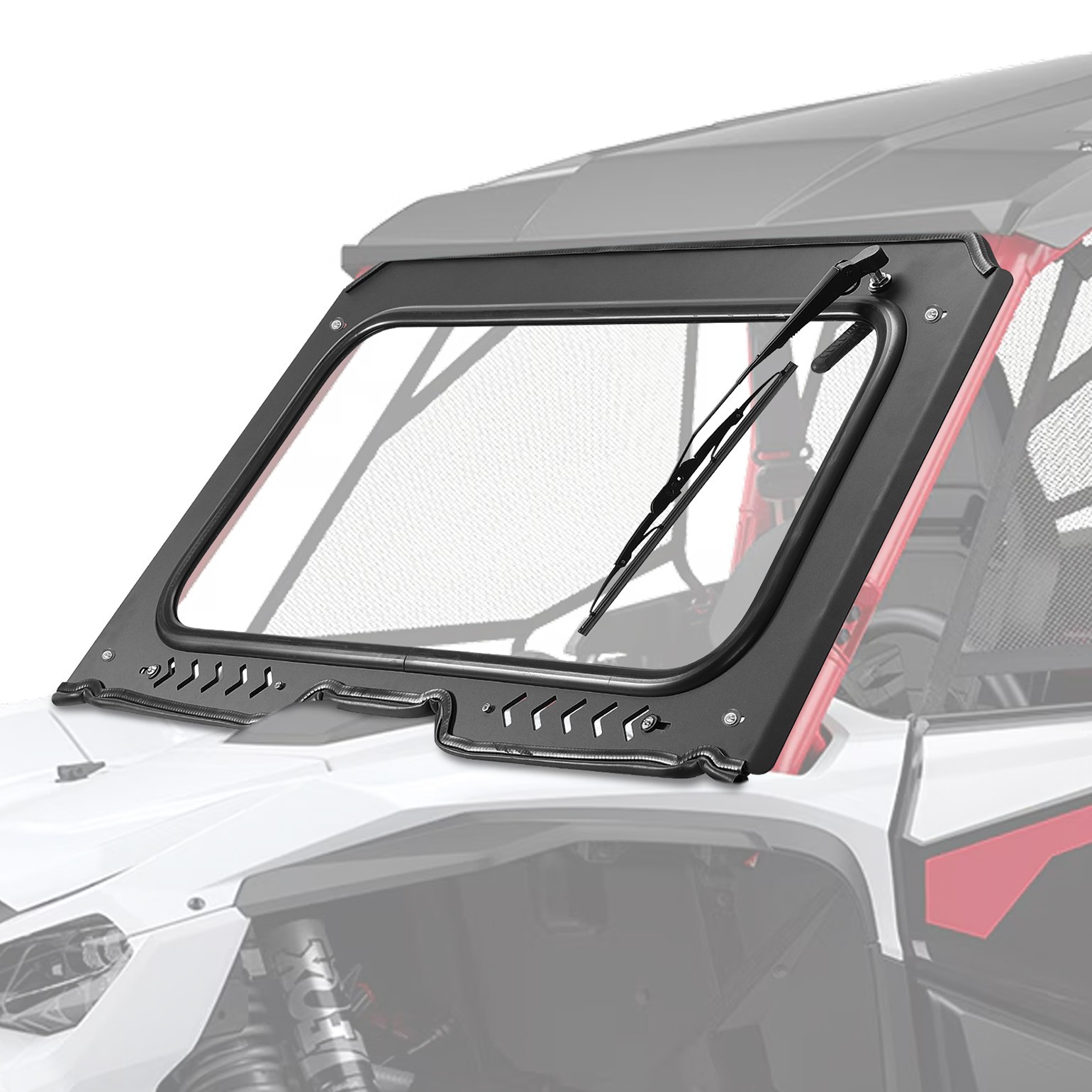 Vented Full Glass Windshield 8MM DOT w/ Wiper for Talon 1000R 1000X 4 2019-2026