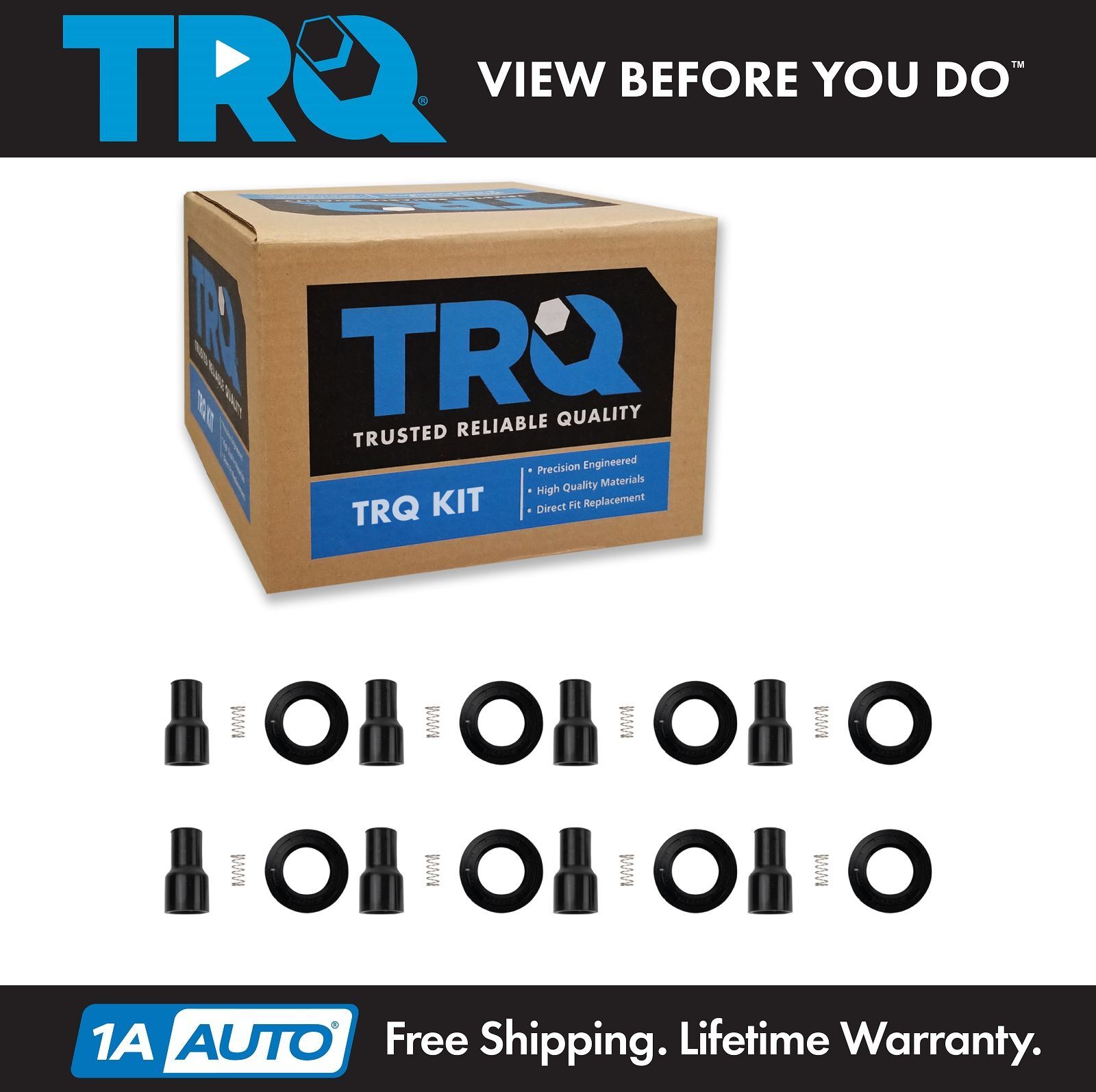 TRQ Engine Ignition Coil Boot Kit Set of 8 for Toyota Lexus 4,3L 4.7L V8 New