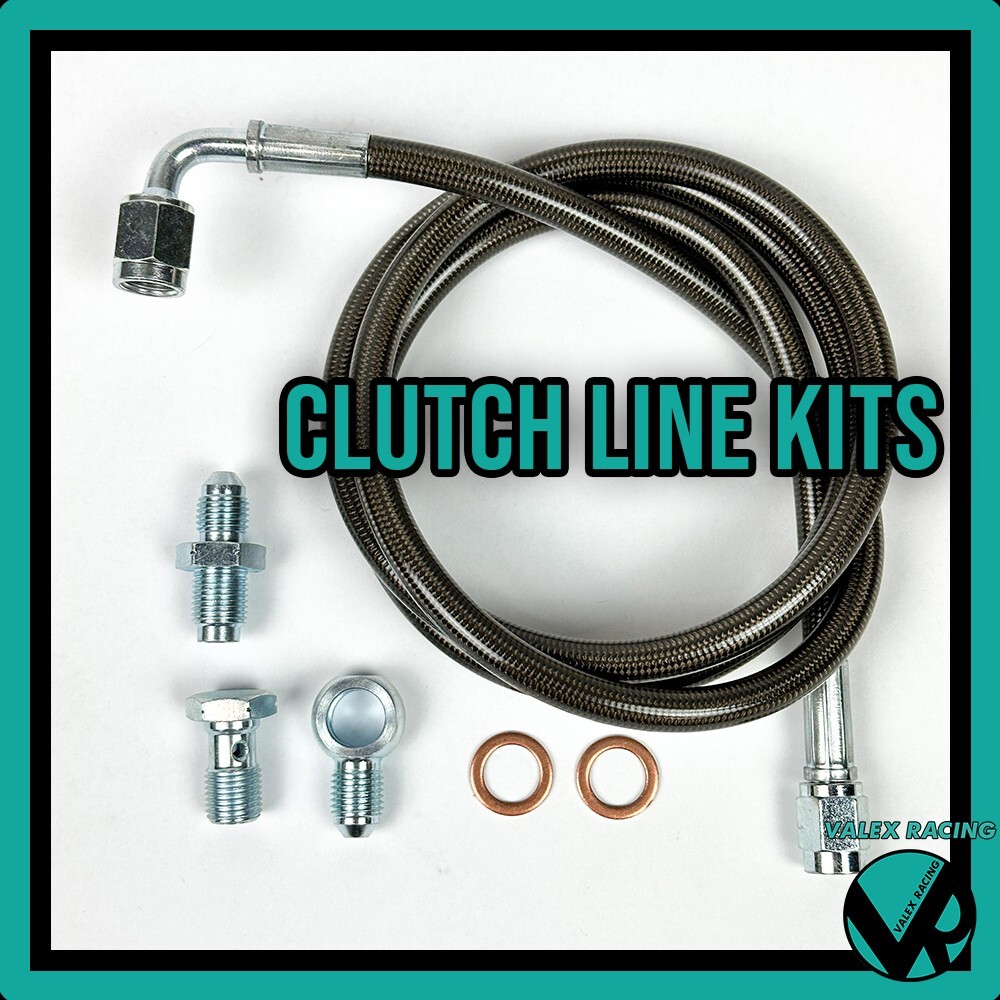 Stainless Steel Gunmetal Complete Clutch Line Kit for 03-06 Nissan 350Z VQ35DE