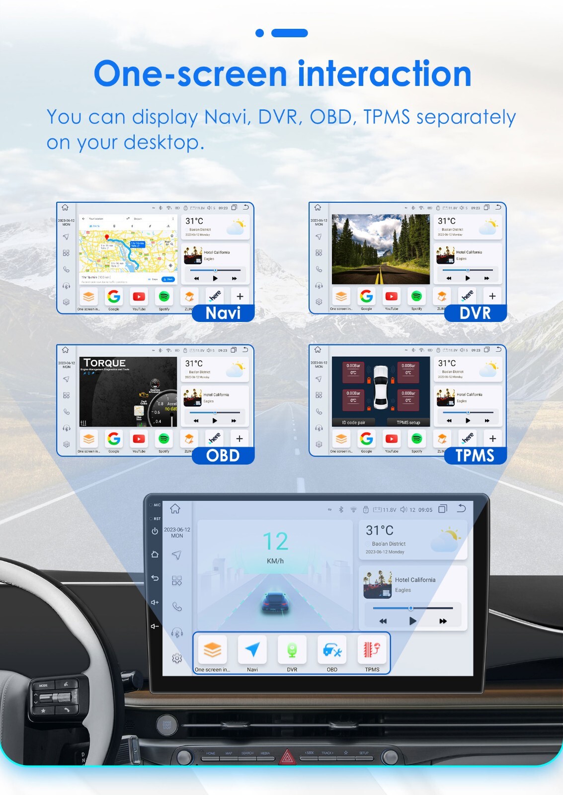 Plug&Play For 2015-2016 Subaru Impreza Android 14.0 Car Radio Apple Carplay GPS